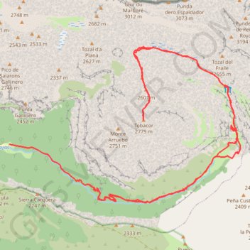 Punta TOBACOR GPS track, route, trail