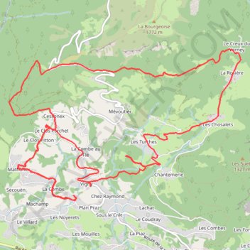 Les villages de Samoëns GPS track, route, trail