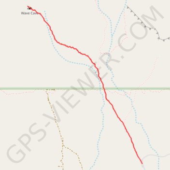 Wave Cave GPS track, route, trail