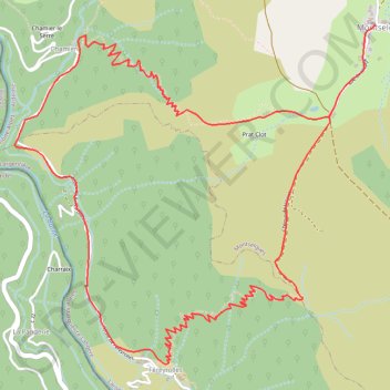 Montselgues - Chamier - Féreyrolles GPS track, route, trail