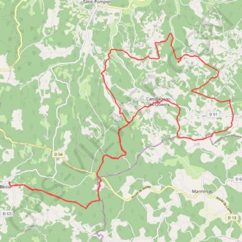 Entre Causse et Quercy GPS track, route, trail