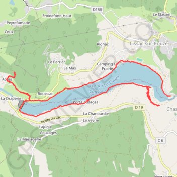 La Gironie (Lac du Causse) GPS track, route, trail