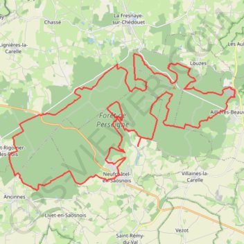 Trans'Perseigne - Neufchatel-en-Saosnois GPS track, route, trail