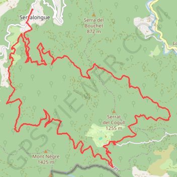 Haut Vallespir - De Serralongue à Falgos GPS track, route, trail