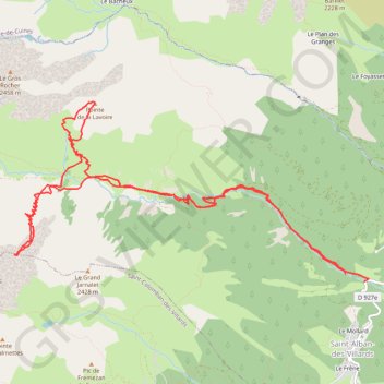 Pic de la Lavoire - Vallorin GPS track, route, trail