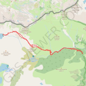 Lac Agnel GPS track, route, trail