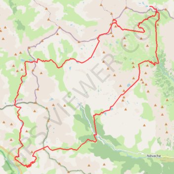 Cerces et Thabor GPS track, route, trail