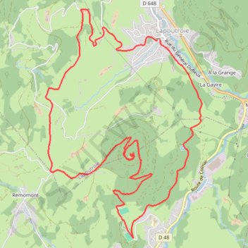 Lapoutroie Randonnée GPS track, route, trail