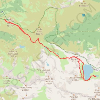 Moulata - Lac Vert GPS track, route, trail