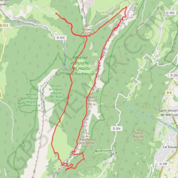 Sangles des Pins Brûlés et Fourneau GPS track, route, trail