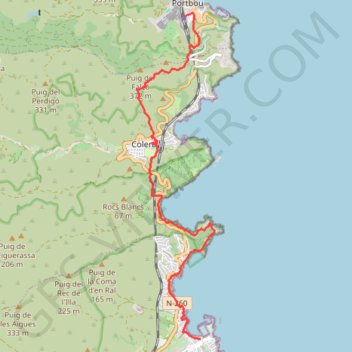 GR92 - Etappe 1 GPS track, route, trail