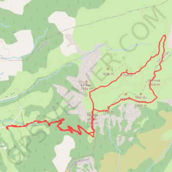 Le vernet GPS track, route, trail
