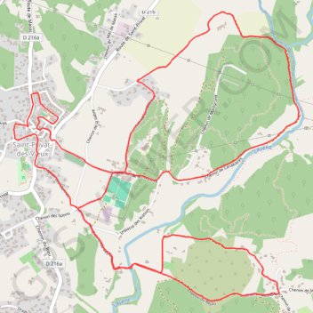 Saint privat GPS track, route, trail