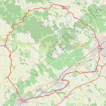 🚴 Trace du vignoble de Gaillac et Bastides GPS track, route, trail