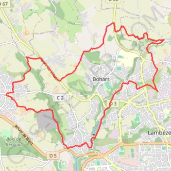 Brest - Lambézellec - Le Restic GPS track, route, trail