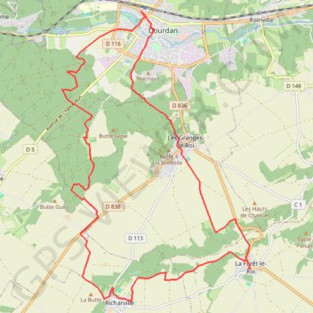 La Forêt le Roi GPS track, route, trail