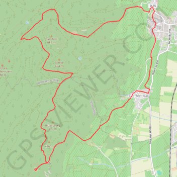 Château Bernstein GPS track, route, trail