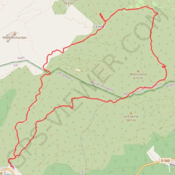 Les alentour du Mont Piveau GPS track, route, trail