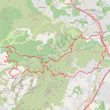 Autour du col du Marseillais GPS track, route, trail