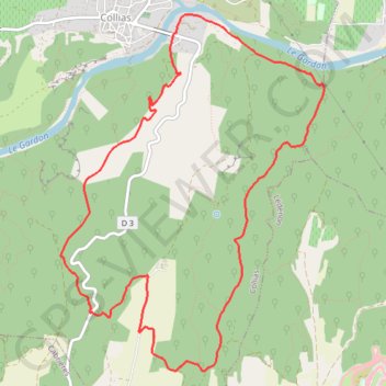Vallon de Fressiniere - Collias GPS track, route, trail