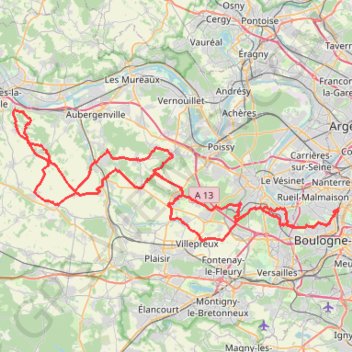 Toboggan suresnois - 130km-16290246 GPS track, route, trail