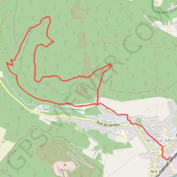 Ars-Gare - Fond-de-Boncourt GPS track, route, trail