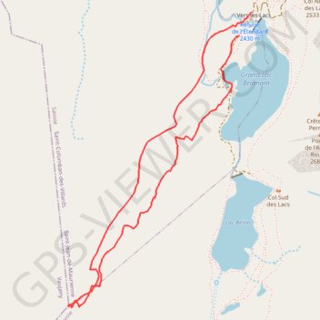 Aiguille de Laisse / Roc de la Balme GPS track, route, trail