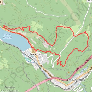 Tour d'horizon de Nantua GPS track, route, trail