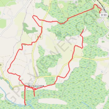 Randonnée Lavau sur Loire GPS track, route, trail