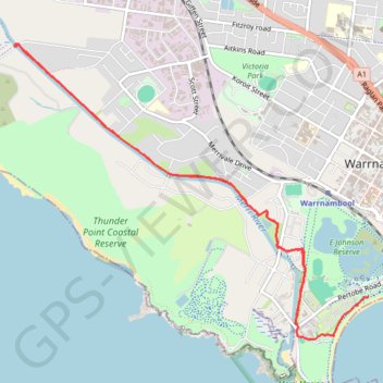 Warrnambool GPS track, route, trail