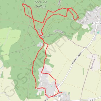 Jambville GPS track, route, trail