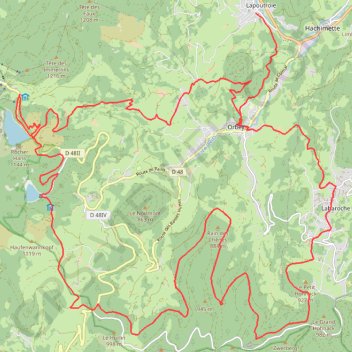 Les balcons D'Orbey GPS track, route, trail