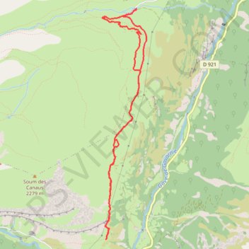 Le Col de Tési - Gèdre GPS track, route, trail