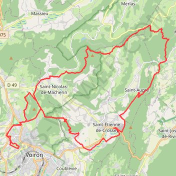 Col des Mille Martyrs GPS track, route, trail