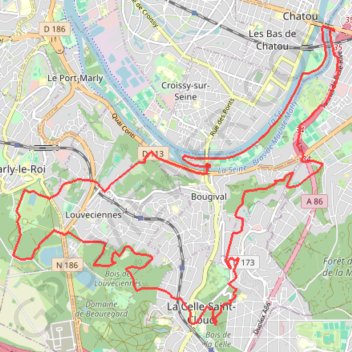 Rueil du Barry GPS track, route, trail