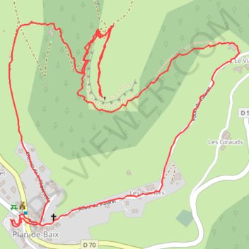 La Croix du Vellan GPS track, route, trail