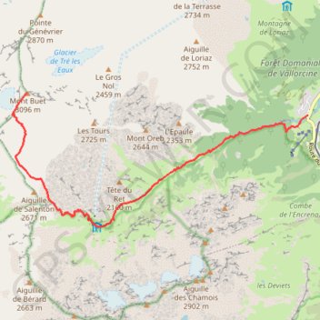 Le Buet - Vallorcine GPS track, route, trail