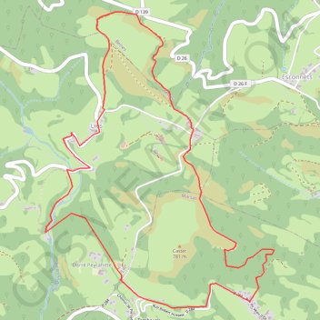 Randonnée à Lies - Autour du Castet GPS track, route, trail