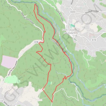 MONTAUROUX PONT DES TUVES SIAGNE PROJET GPS track, route, trail