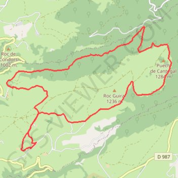 Le Viala-Haut (Condom-d'Aubrac)🌞1°/7° - La forêt des Enguilhens GPS track, route, trail
