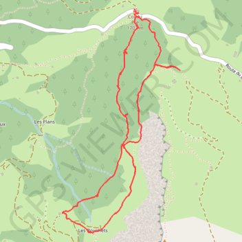 Balade sur le sentier botanique du col du Pré GPS track, route, trail