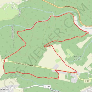 Rando Louviers GPS track, route, trail