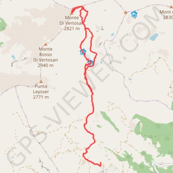 Monte Vertosan GPS track, route, trail