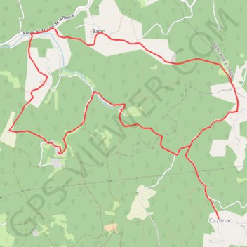 Cazenac GPS track, route, trail