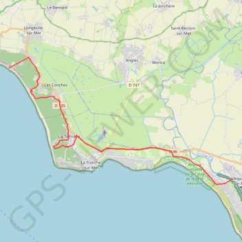 De La Faute-sur-Mer à Longeville GPS track, route, trail