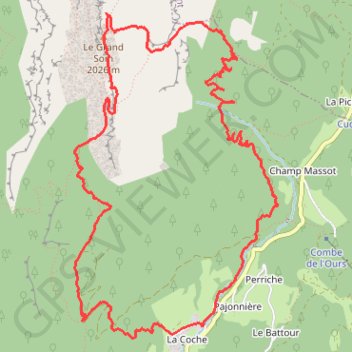Grand Som en Chartreuse GPS track, route, trail