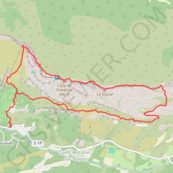 Ste Victoire - Croix de provence GPS track, route, trail
