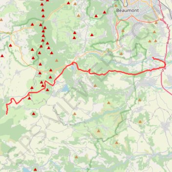 La Roche-Blanche - Pessade GPS track, route, trail