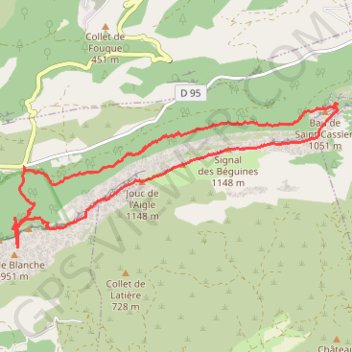La Sainte Baume - Le Signal Est GPS track, route, trail
