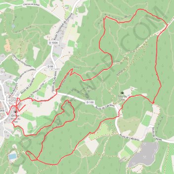 Lagnes - La Tête du Soldat - Mur de la Peste GPS track, route, trail